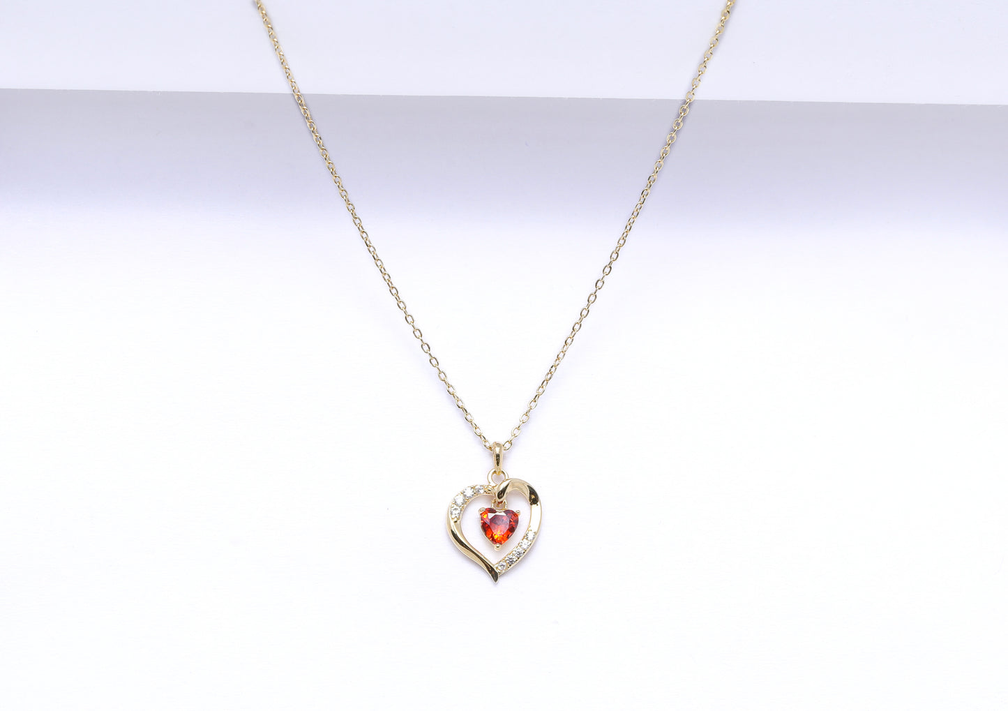 Gold Finish  Pendant With Chain