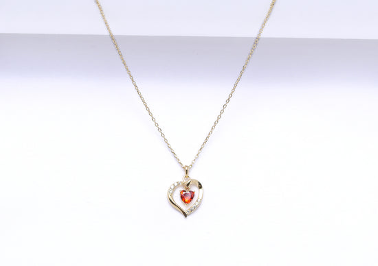 Gold Finish  Pendant With Chain