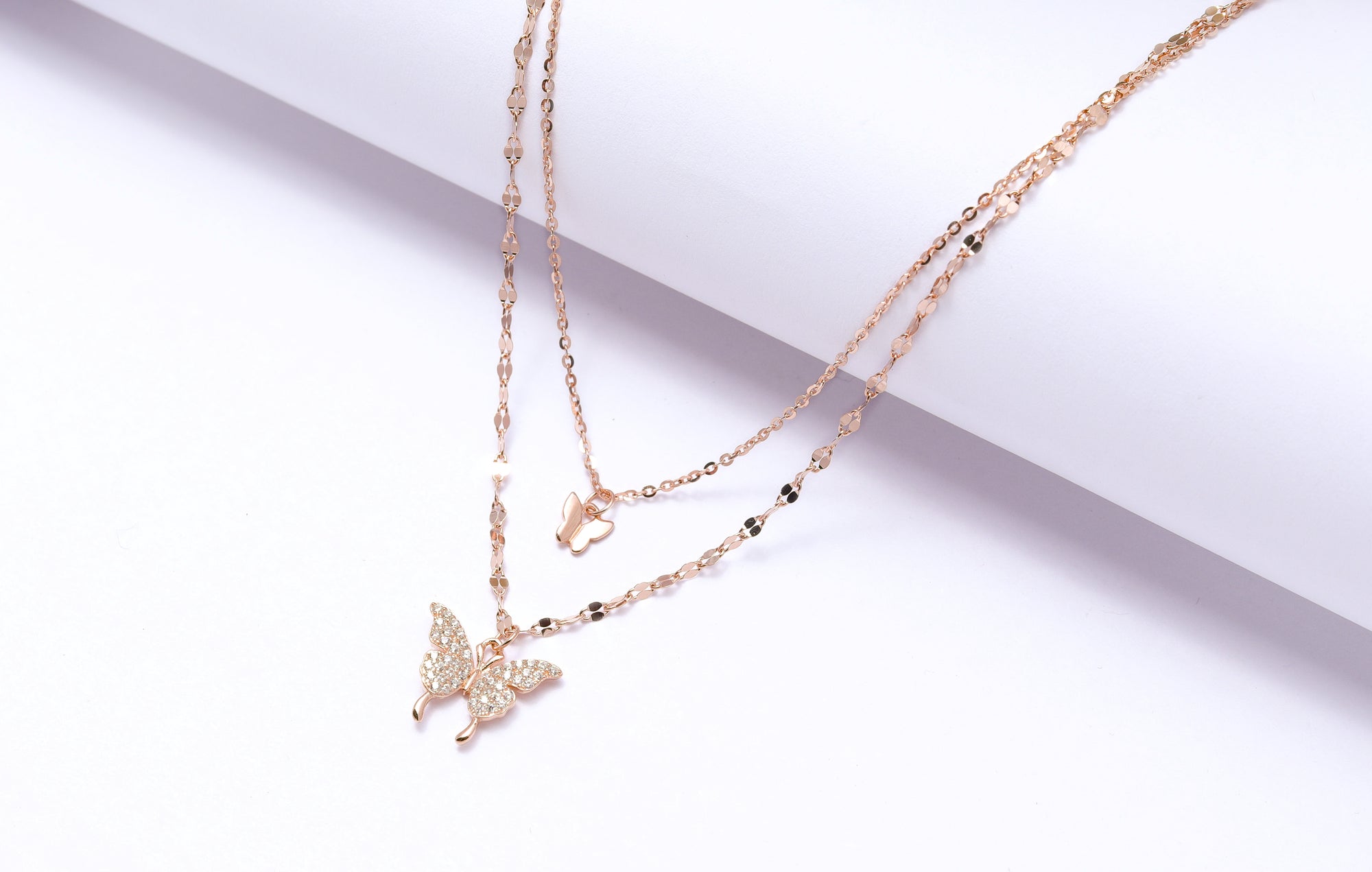 Rose Gold Diamante Necklace - Lovisa