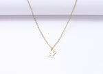 Gold Finish Elephant Pendant With Chain