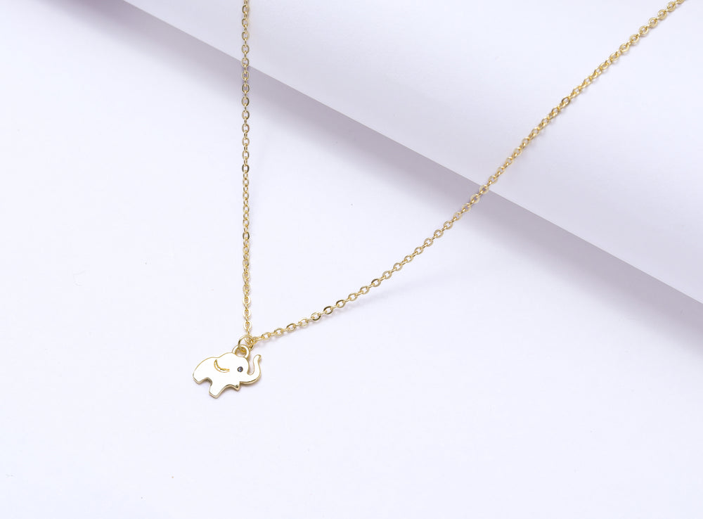 Gold Finish Pendant With Chain