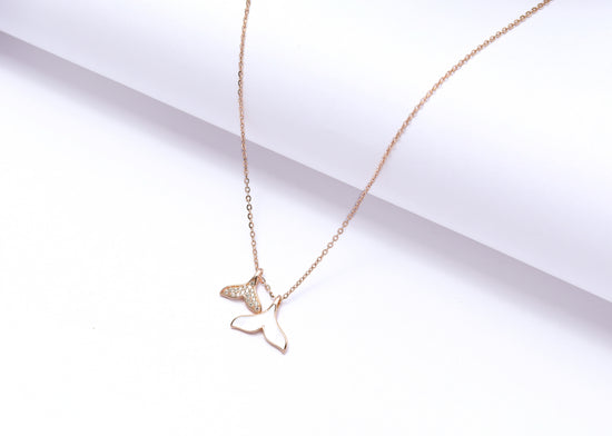 Rose Gold Pendant with chain