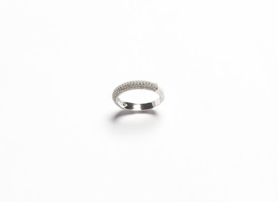 Renosa Diamond Band Ring on Pure 925 Silver
