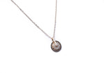 Gold Finish Wheel Pendant With Chain
