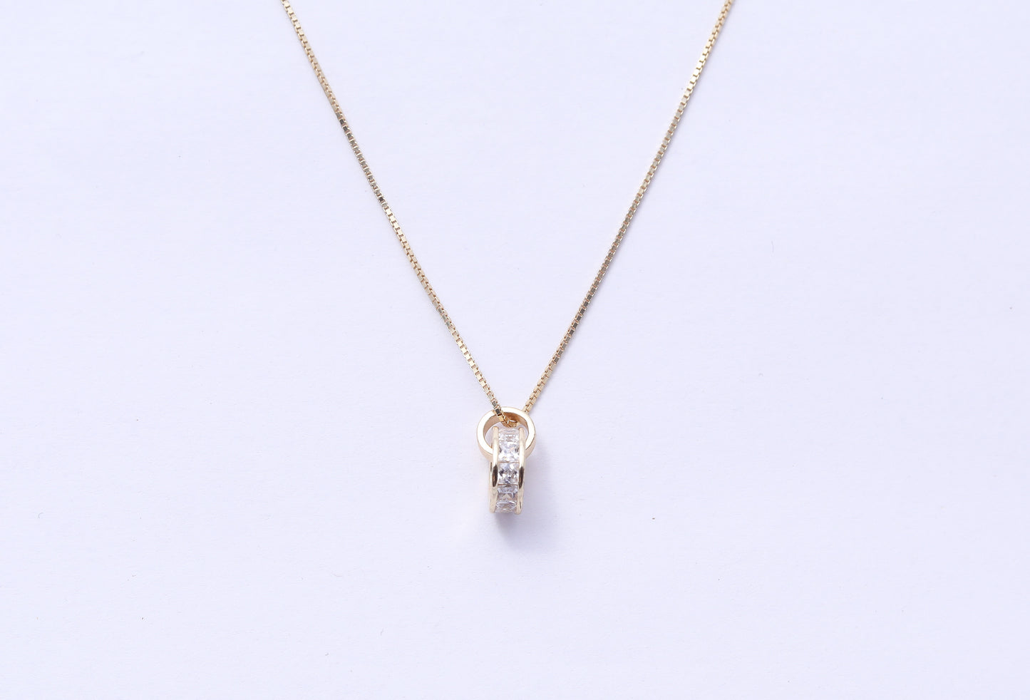 Gold Finish Pendant with Chain