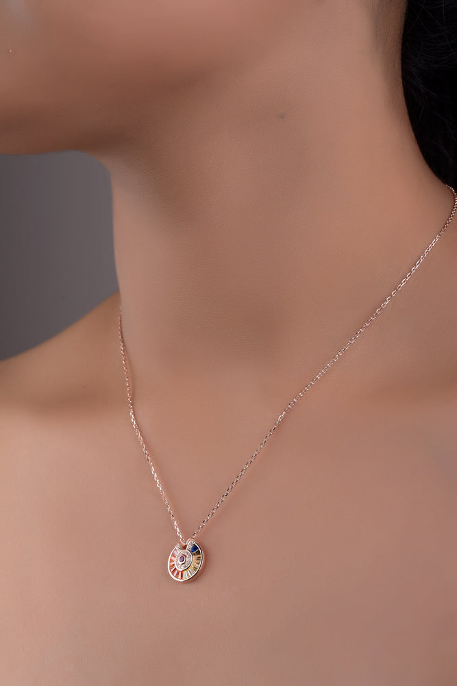  Rose Gold Pendant with Chain