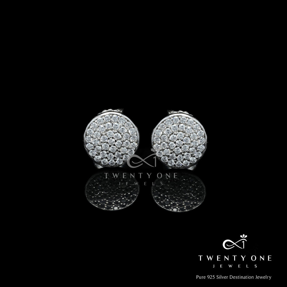 Foyer Round Diamond Earrings
