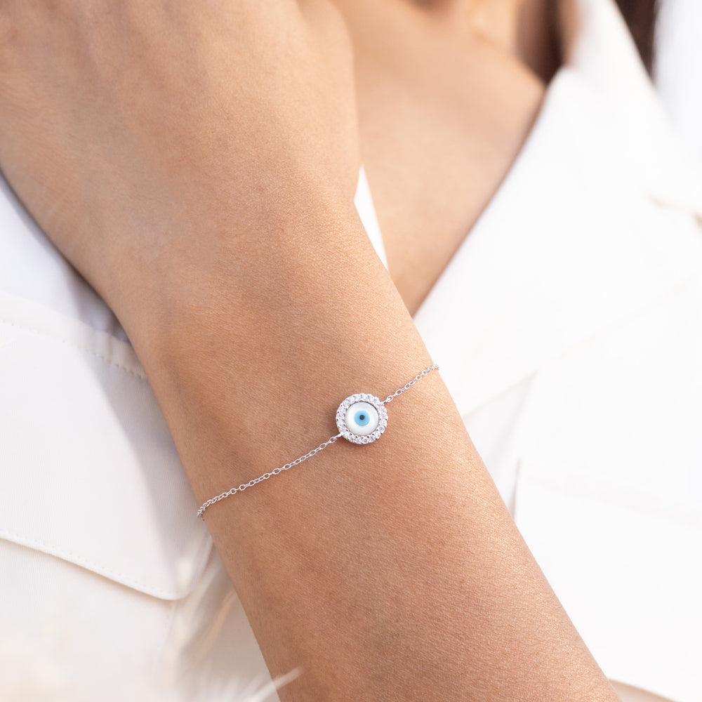 Shop American Diamond Evil Eye Diamond Studded Dory Bracelet Online in India.  – Twenty One Jewels