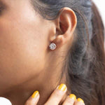 2 Carat Detachable Solitaire Belissa Studs on Pure 925 Silver