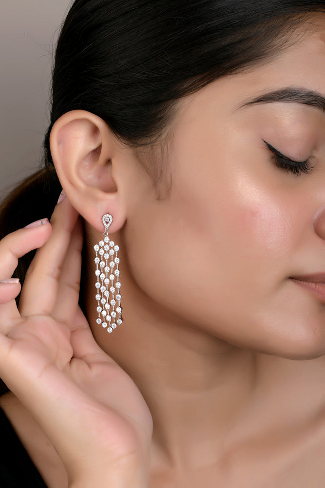 Bella Diamond Chandeliar Earrings