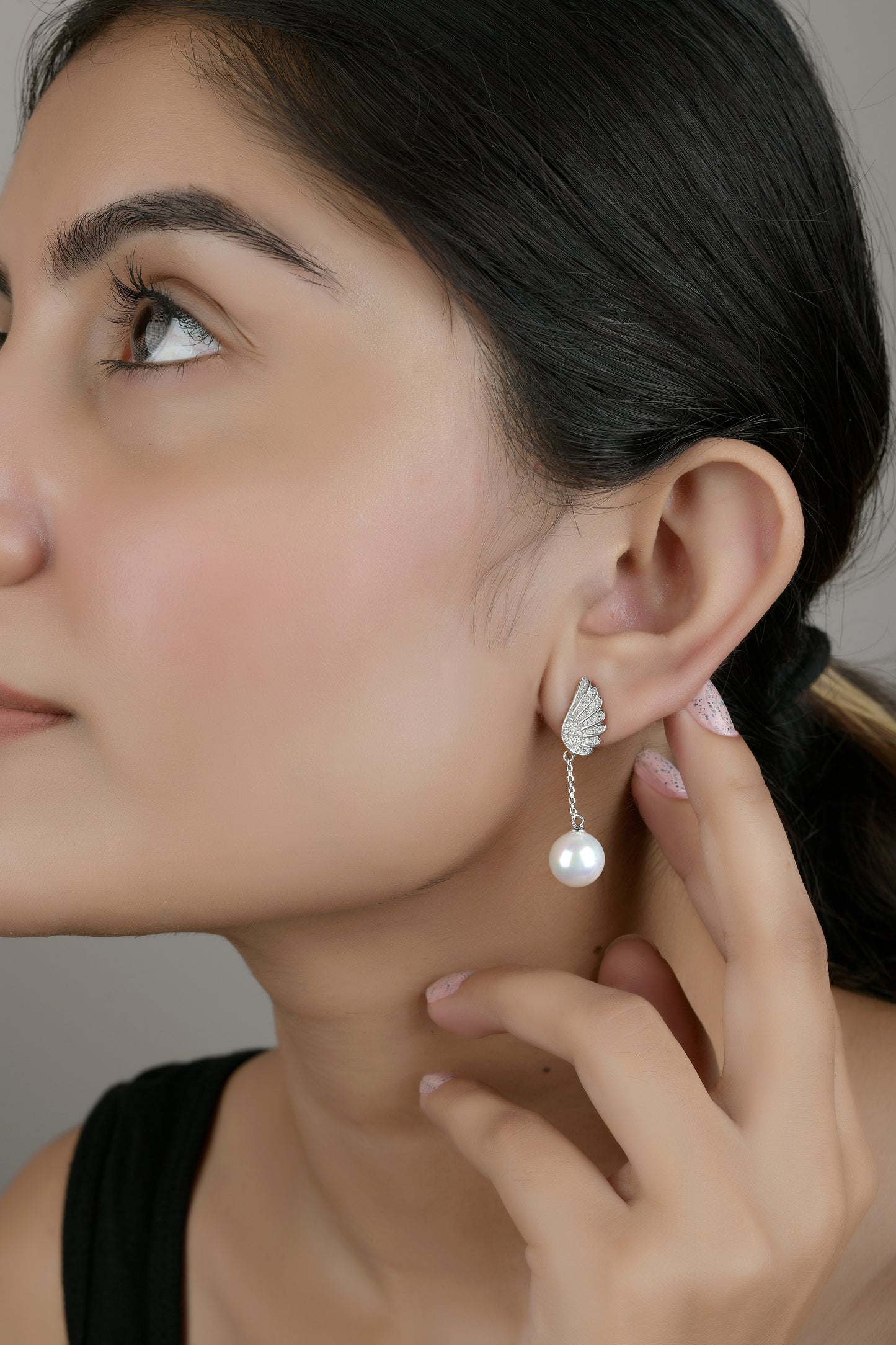The Mismatch Fresh Water Pearl Earrings on Pure 925 Silver