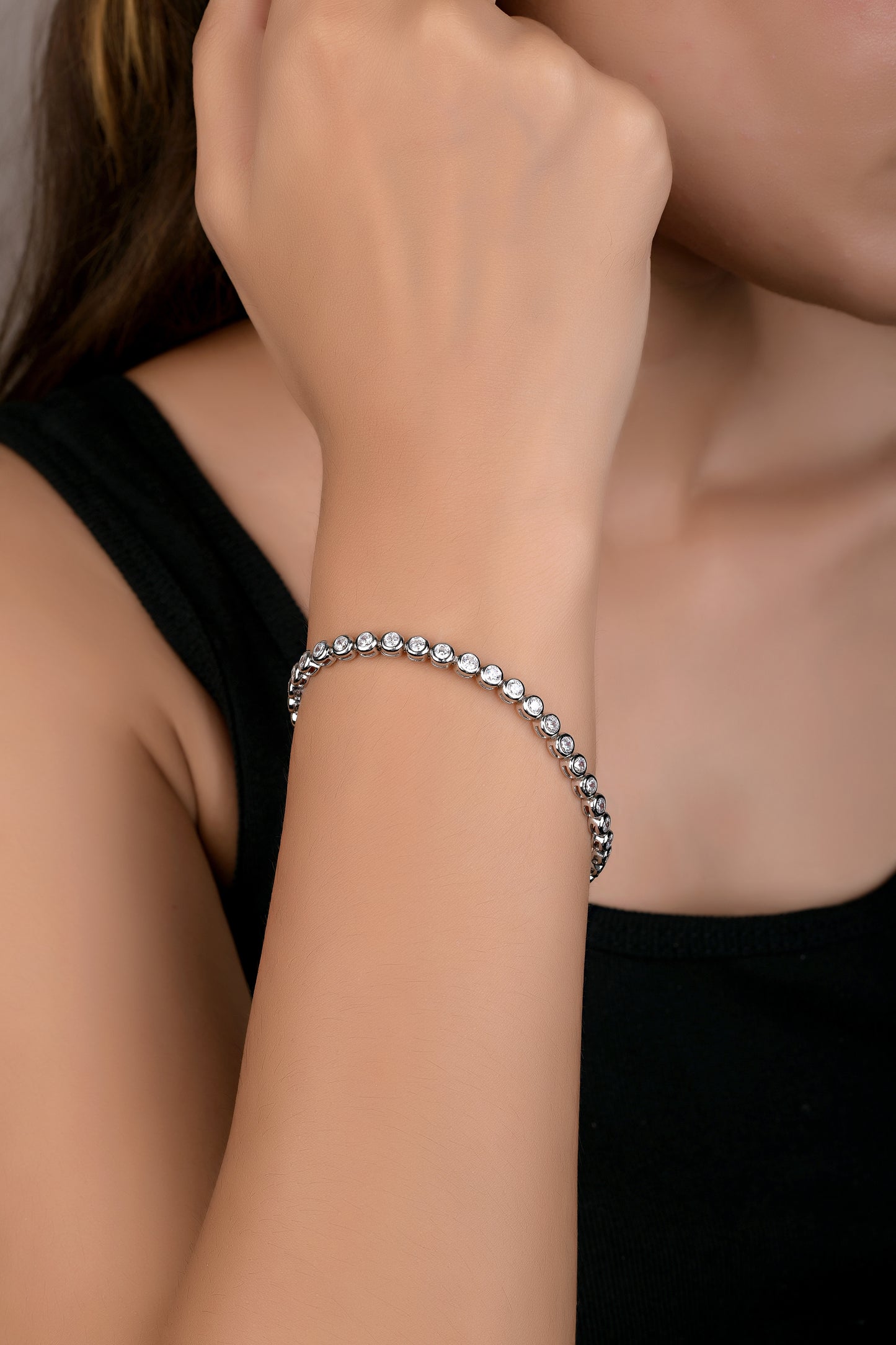 Silver Diamond Bracelet