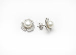 Anthurium Fresh Water Pearl Studs on Pure 925 Silver