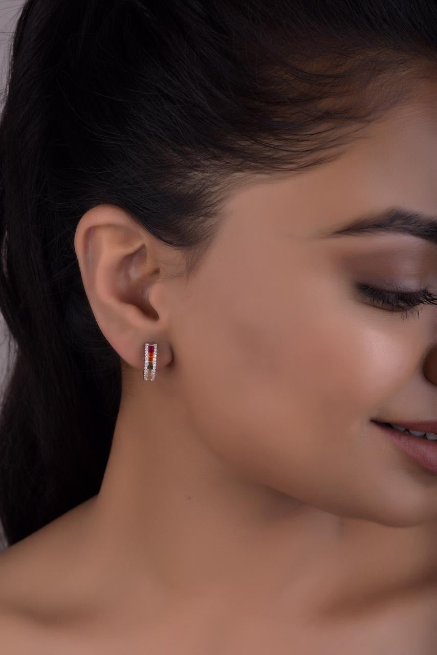 Multi Veda Rose Gold Hoops