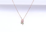 Rose Gold Rose Flower Pendant