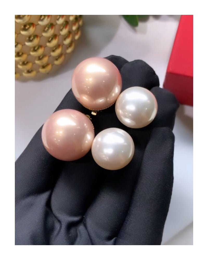 The Ultimate Pearl Studs Combo 20 mm and 16mm